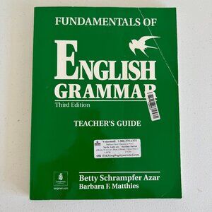 Fundamentals of English Grammar | Third Edition | Teacher’s Guide